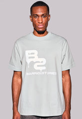 MELTED BS LOGO T-SHIRT ALOE VERA